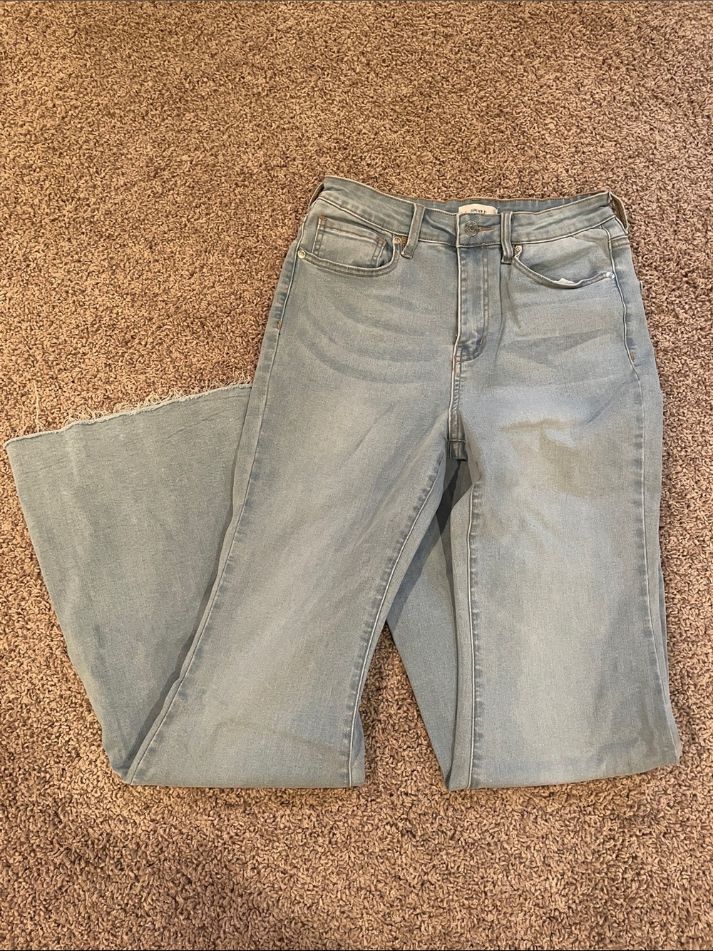 Forever 21 Light Blue Flare Jeans